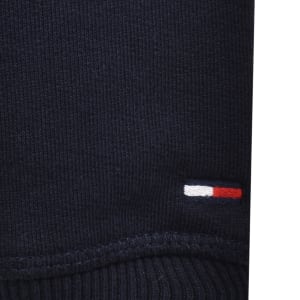 Image number 4 for Tommy Jeans Blur Script Hoodie Navy