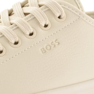 Image number 4 for BOSS Aiden Tennis Trainers Beige