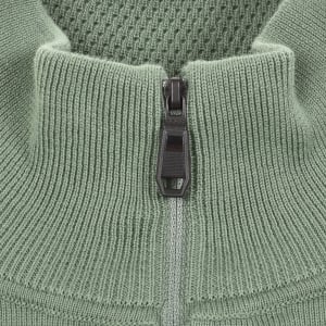 Image number 5 for BOSS Ever X Quarter Zip Jumper Green