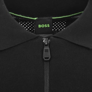 Image number 5 for BOSS Ever X Knit Polo Jumper Black