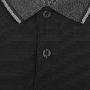 Image number 4 for BOSS Plisy Long Sleeve Polo T Shirt Black