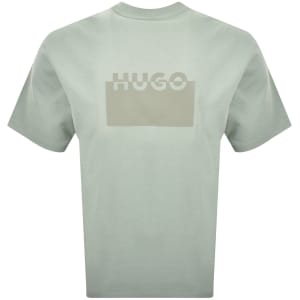 Image number 5 for HUGO Delastee T Shirt Green