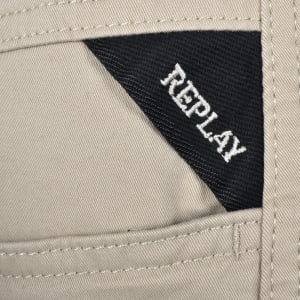 Image number 4 for Replay Joe Cargo Trousers Desert Beige