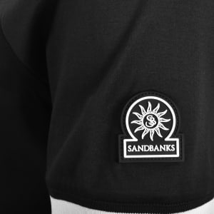 Image number 4 for Sandbanks Silicone Zip Polo T Shirt Black