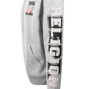 Image number 4 for True Religion Applique Full Zip Hoodie Grey