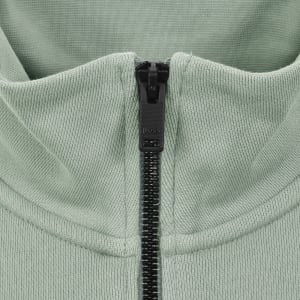 Image number 4 for BOSS Zetrust Quarter Zip Sweatshirt Green