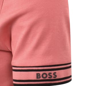 Image number 4 for BOSS Zone Polo T Shirt Medium Pink