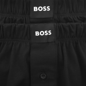 Image number 4 for BOSS Underwear 2 Pack Boxer Shorts Black