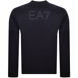 Image number 5 for EA7 Emporio Armani Logo Sweatshirt Navy