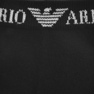 Image number 5 for Emporio Armani 3 Pack Trainer Socks Black
