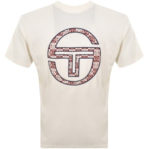 Image number 5 for Sergio Tacchini Trento T Shirt Off White