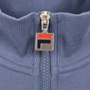 Image number 4 for Fila Quarter Zip Ramy 2 Sweatshirt Indigo Blue