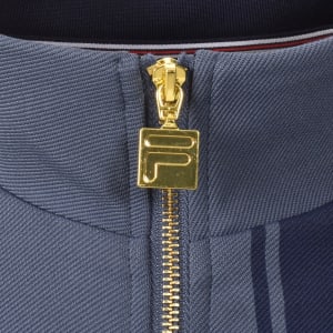 Image number 4 for Fila Dante Stripe Track Top Indigo Blue