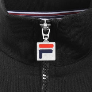 Image number 4 for Fila Keith Contrast Stitch Track Top Black