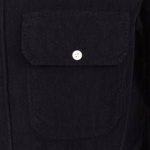 Image number 4 for Norse Projects Algot Micro Cord Shirt Navy