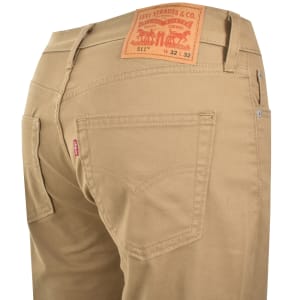 Image number 4 for Levis 511 Slim Fit Stretch Chinos Beige