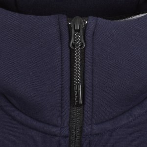 Image number 4 for Nike Tech Windrunner Fleece Hoodie Navy