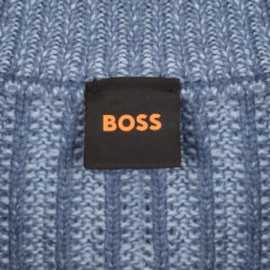 Image number 5 for BOSS Winter Quarter Zip Wool Jumper Blue