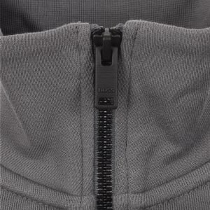 Image number 4 for BOSS Zetrust Quarter Zip Sweatshirt Grey