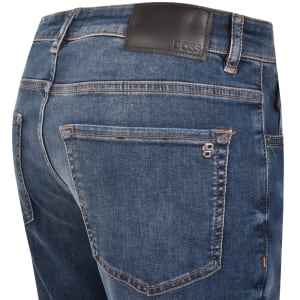 Image number 4 for BOSS Re Maine Regular Fit Mid Wash Blue