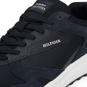 Image number 4 for Tommy Hilfiger Runner Mix Trainers Blue