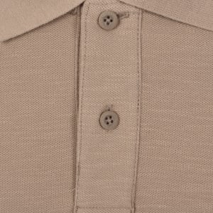 Image number 4 for Tommy Jeans Badge Polo T Shirt Beige