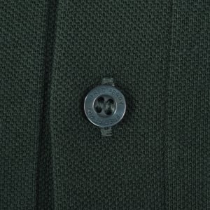 Image number 4 for Fred Perry Long Sleeved Pique Polo T Shirt Green