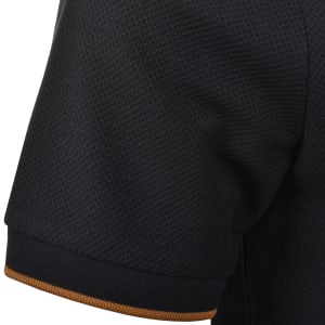 Image number 4 for Fred Perry Pocket Detail Pique T Shirt Black