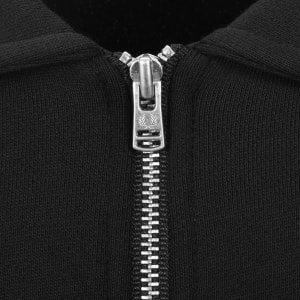 Image number 4 for Fred Perry Collared Sweatshirt Black