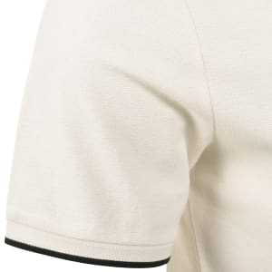 Image number 4 for Fred Perry Crepe Pique T Shirt Cream
