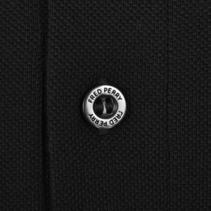 Image number 4 for Fred Perry Tape Polo T Shirt Black