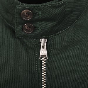 Image number 4 for Fred Perry Twill Harrington Jacket Green