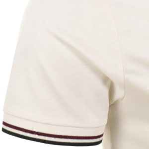 Image number 4 for Fred Perry Twin Tipped T Shirt Ecru