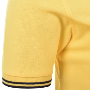 Image number 5 for Fred Perry Twin Tipped Polo T Shirt Yellow