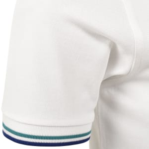 Image number 5 for Fred Perry Twin Tipped Polo T Shirt Snow White