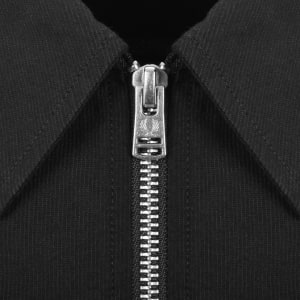 Image number 4 for Fred Perry Seersucker Overshirt Black