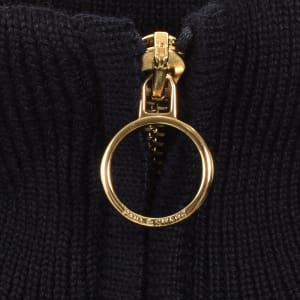 Image number 5 for Paul And Shark Moon Badge Knit Jumper Navy