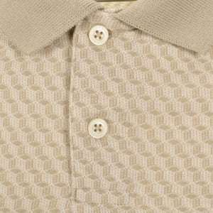 Image number 4 for Lyle And Scott Jacquard Polo Shirt Natural