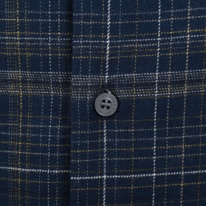 Image number 4 for Lyle And Scott Flannel Long Sleeve Shirt Navy