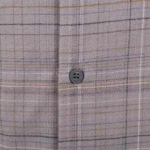 Image number 4 for Lyle And Scott Flannel Long Sleeve Shirt Grey