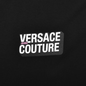 Image number 4 for Versace Jeans Couture Flock T Shirt Black