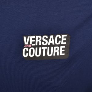 Image number 4 for Versace Jeans Couture Flock T Shirt Navy