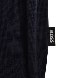Image number 4 for BOSS Ebenji Knit Jumper Navy
