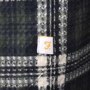 Image number 4 for Farah Hardaker Check Shirt Green