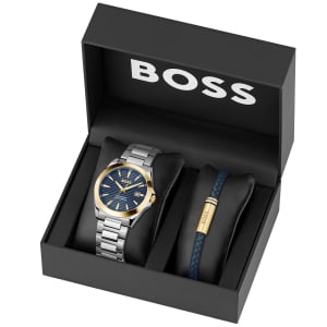 Image number 4 for BOSS Strike Watch And Bracelet Silver