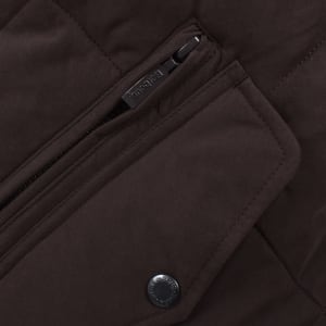 Image number 4 for Barbour City Chelsea Quilted Gilet Brown