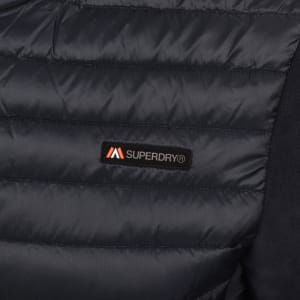 Image number 4 for Superdry Storm Fleece Hybrid Jacket Navy