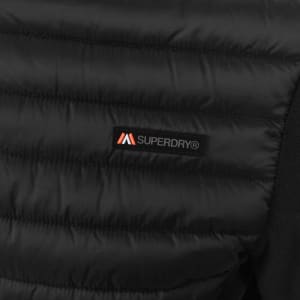 Image number 4 for Superdry Storm Fleece Hybrid Jacket Black