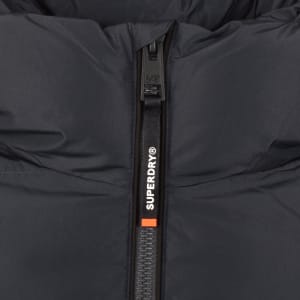 Image number 5 for Superdry Colour Block Hooded Puffer Jacket Black