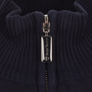 Image number 4 for Sergio Tacchini Sangro Quarter Zip Jumper Navy